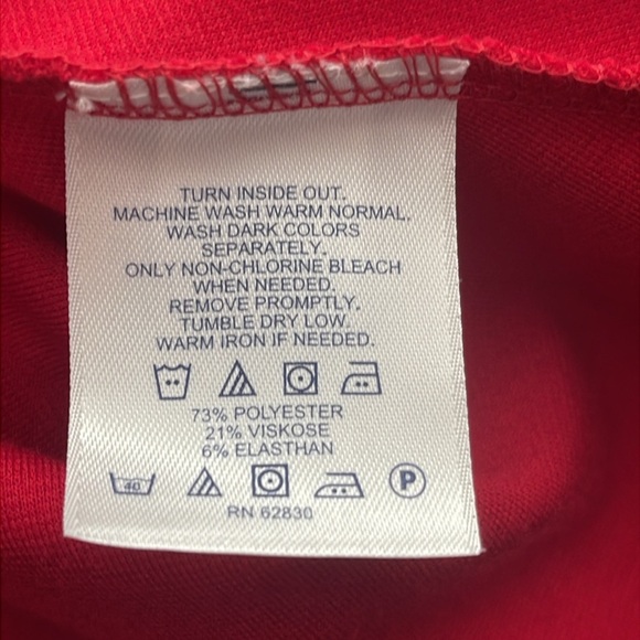 LANDS' END‎ RED 3/4 SLEEVE DRESS Size 2X - Picture 4 of 4